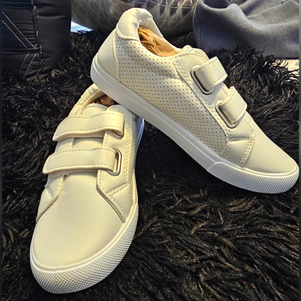 Fabkids White Multi Strap Sneakers